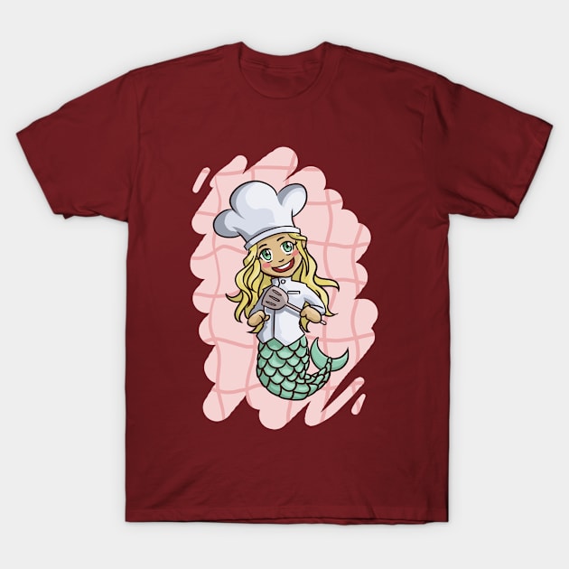 Mermaid Chef T-Shirt by Altrada